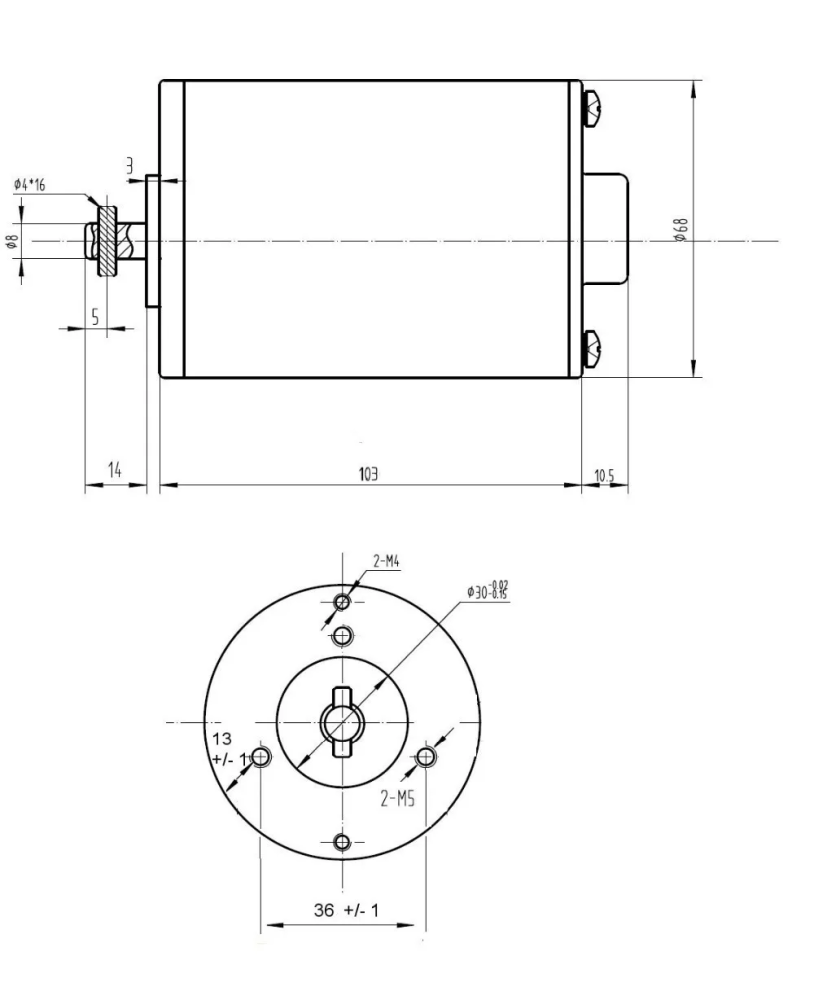 Kunray 100W 150W MY6812 Brushed Motor for Electric Scooter with Sprocket High Speed Engine for Ebike Motor Kits 12V 24V Electric Bike, Electric Scooter, E-Balance Car, Mini-Motorcycle, DIY