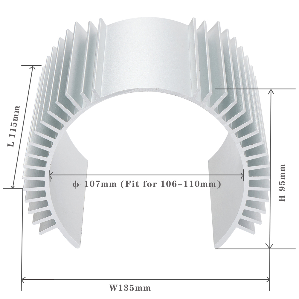 Kunray Motor Heat Sink Aluminium Alloy Heatsink Cooling Fins for Razor MX650, MX500,& SX500,Kunray MY1020 Motor