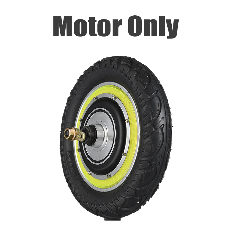 KUNRAY 12inch Electric Scooter Motor Wheel 24V 36V 48V 350W 500W  Brushless Motor with 17A /25A Controller LCD Display Throttle for Electric Bike Scooter Motor Kit