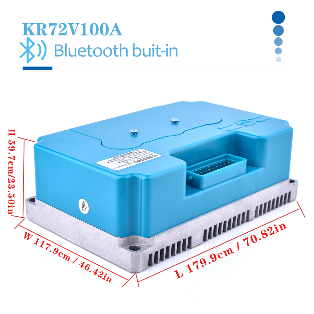 72V 5000W KR5V Parts Motorcycle Accessories 100A Brushless Controller for Electric Bike Motorcycle Razor Programmable Upgrade Bluetooth controller High Power  Bluetooth Built-in Use with KR5V NS18 FarDriver Controller
