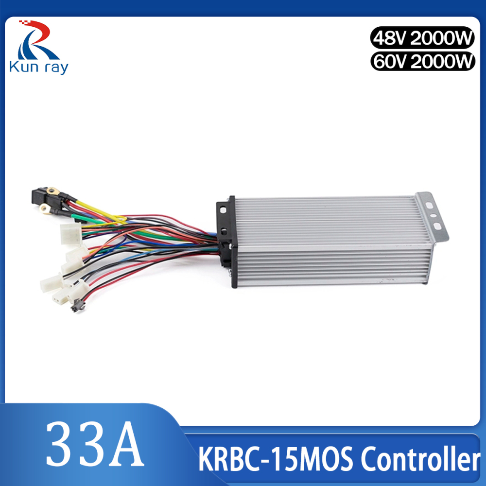 Kunray KRBC-15MOS 48V 2000W 33A Brushless Motor Speed Controller for Electric Bicycle Scooter