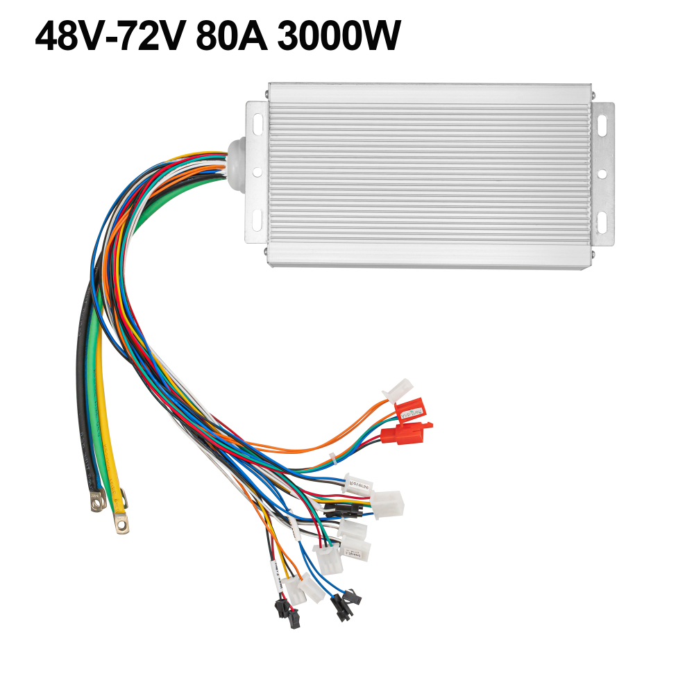 Kunray KRBC-36MOS Ebike Brushless Controller 80A 100A 150A 3000W-9000 120Degree Phase For Electric Scooter Motorcycle