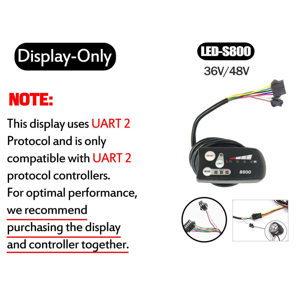 Kunray G51 Ebike Display 24-48V LCD Display for Electric Scooter Electric Bike Accessories