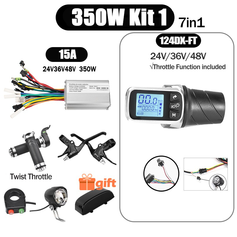 Kunray S6-61 S9-61 24-48V 250/350/500W BLDC Controller Kit with LCD Display Ebike Accessories