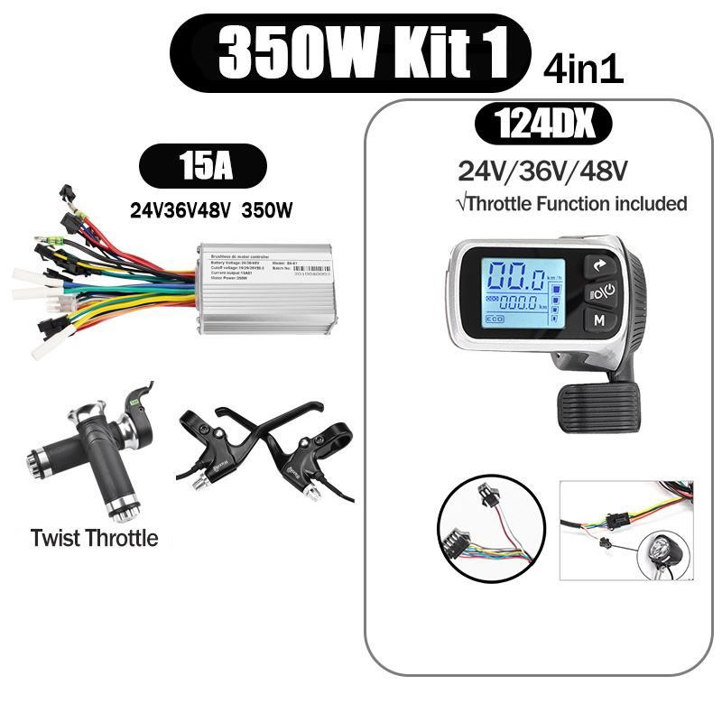 Kunray S6-61 S9-61 24-48V 250/350/500W BLDC Controller Kit with LCD Display Ebike Accessories