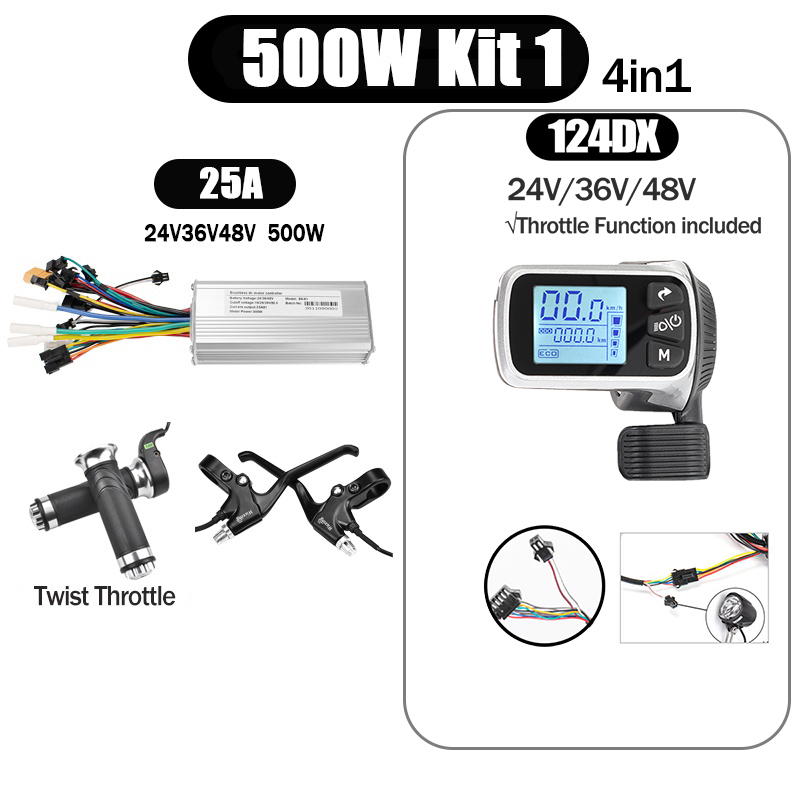 Kunray S6-61 S9-61 24-48V 250/350/500W BLDC Controller Kit with LCD Display Ebike Accessories