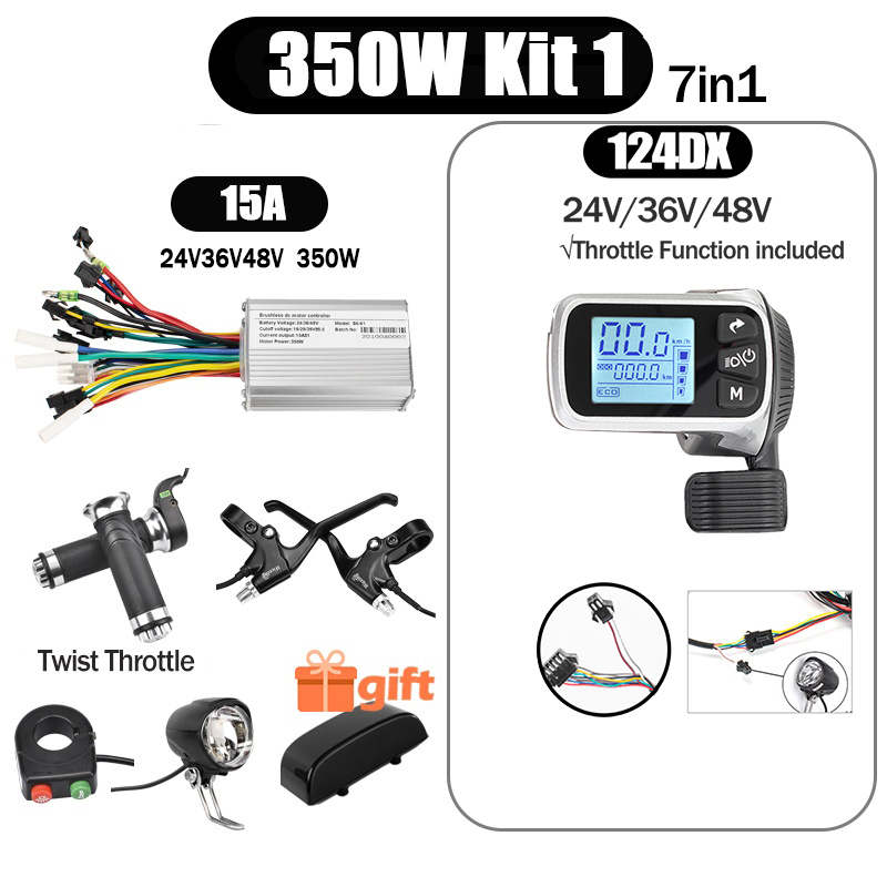 Kunray S6-61 S9-61 24-48V 250/350/500W BLDC Controller Kit with LCD Display Ebike Accessories