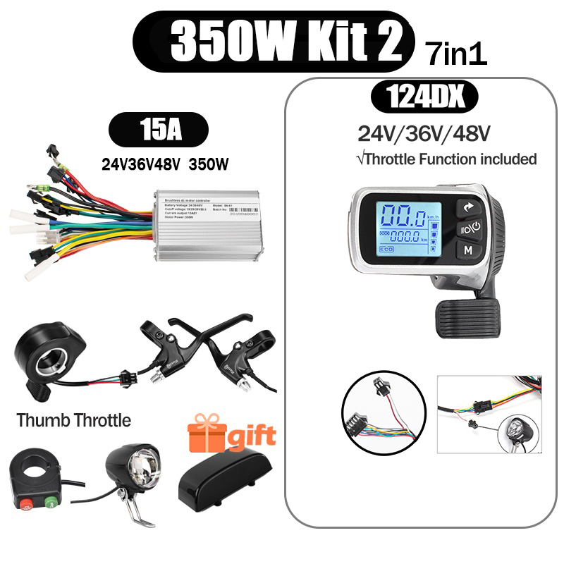 Kunray S6-61 S9-61 24-48V 250/350/500W BLDC Controller Kit with LCD Display Ebike Accessories