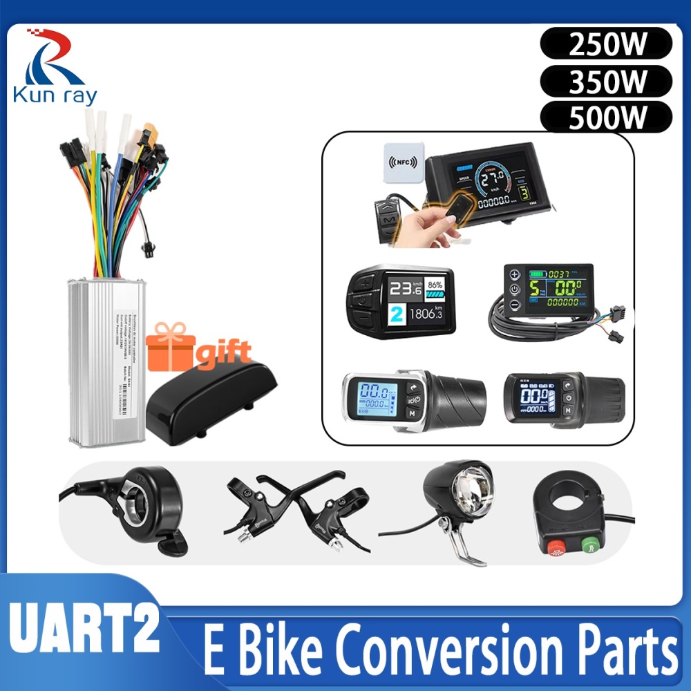 Kunray S6-61 S9-61 24-48V 250/350/500W BLDC Controller Kit with LCD Display Ebike Accessories