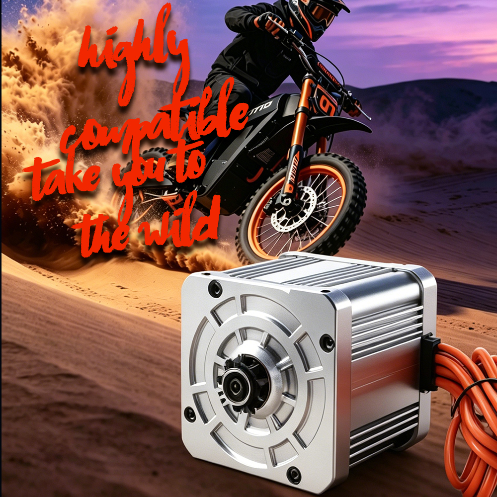 Kunray KR10 Electric BLDC Motor 72V 6500W For Tuttio, Kugoo，e-motorcycles, Dirt Bike,ATV,Go-Karts Brushless DC Motor Mid Motor