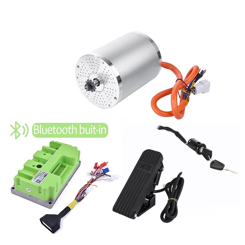KUNRAY MY1020 48V 72V 3000W 2000W Brushless Motor with Temperature Sensor for Electeic Bike Scooter Go Karts Fardrive Controller