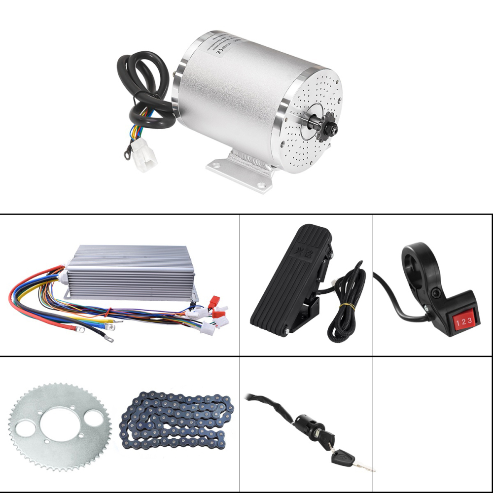 KUNRAY MY1020 High Speed Brushless Motor 36V 48V 1000W 1500W 1600W for Electric Scooter Go-Karts Motorcycle Motor Ebike Conversion Kit