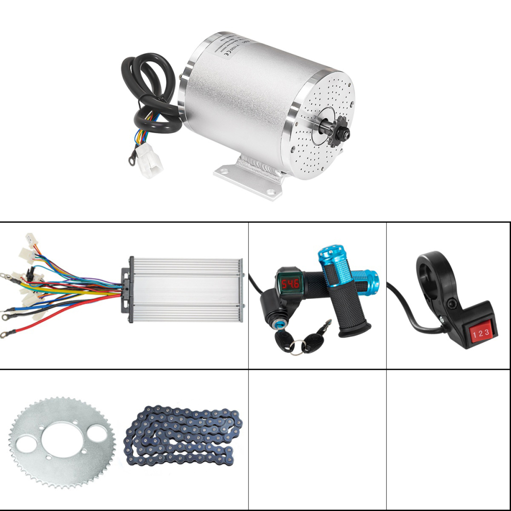 KUNRAY MY1020 High Speed Brushless Motor 36V 48V 1000W 1500W 1600W for Electric Scooter Go-Karts Motorcycle Motor Ebike Conversion Kit