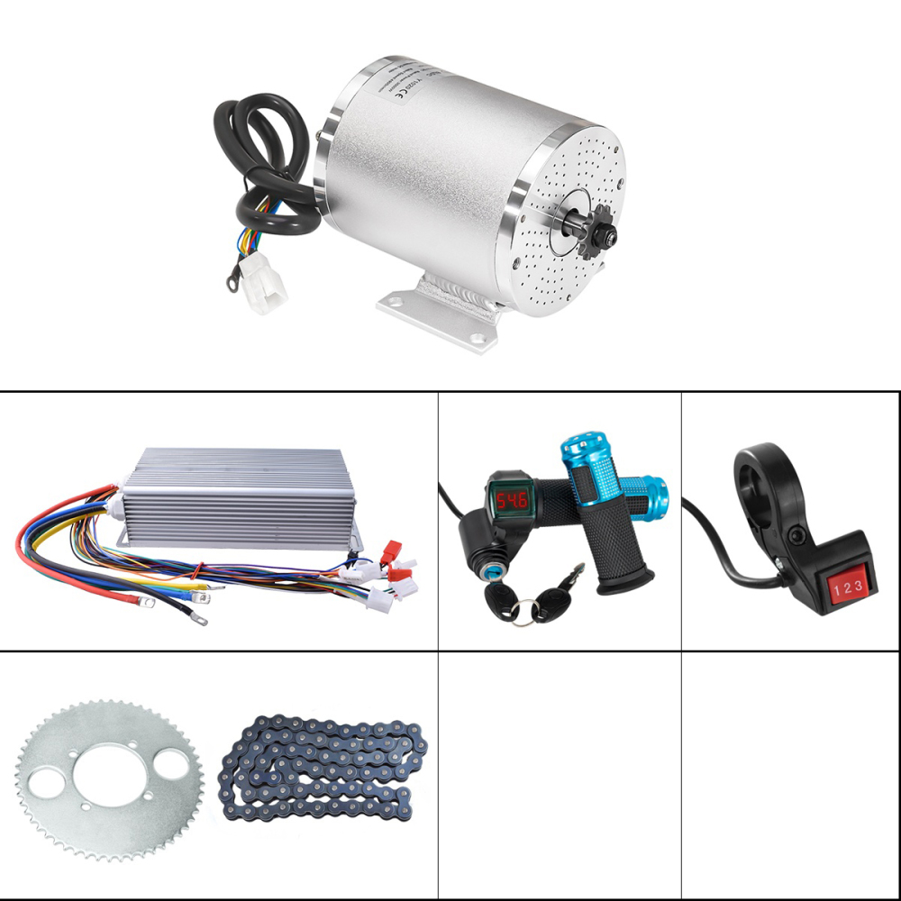 KUNRAY MY1020 High Speed Brushless Motor 36V 48V 1000W 1500W 1600W for Electric Scooter Go-Karts Motorcycle Motor Ebike Conversion Kit