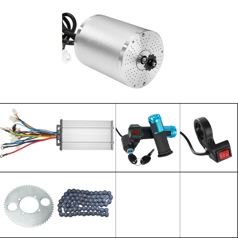 KUNRAY MY1020 High Speed Brushless Motor 36V 48V 1000W 1500W 1600W for Electric Scooter Go-Karts Motorcycle Motor Ebike Conversion Kit