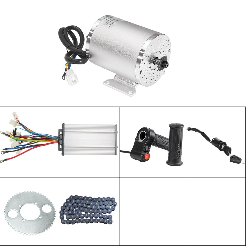 KUNRAY MY1020 High Speed Brushless Motor 36V 48V 1000W 1500W 1600W for Electric Scooter Go-Karts Motorcycle Motor Ebike Conversion Kit