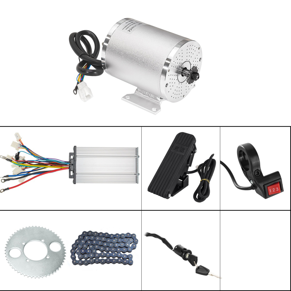KUNRAY MY1020 High Speed Brushless Motor 36V 48V 1000W 1500W 1600W for Electric Scooter Go-Karts Motorcycle Motor Ebike Conversion Kit