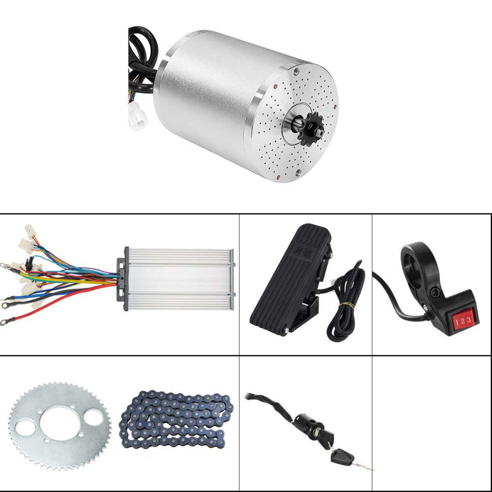 KUNRAY MY1020 High Speed Brushless Motor 36V 48V 1000W 1500W 1600W for Electric Scooter Go-Karts Motorcycle Motor Ebike Conversion Kit