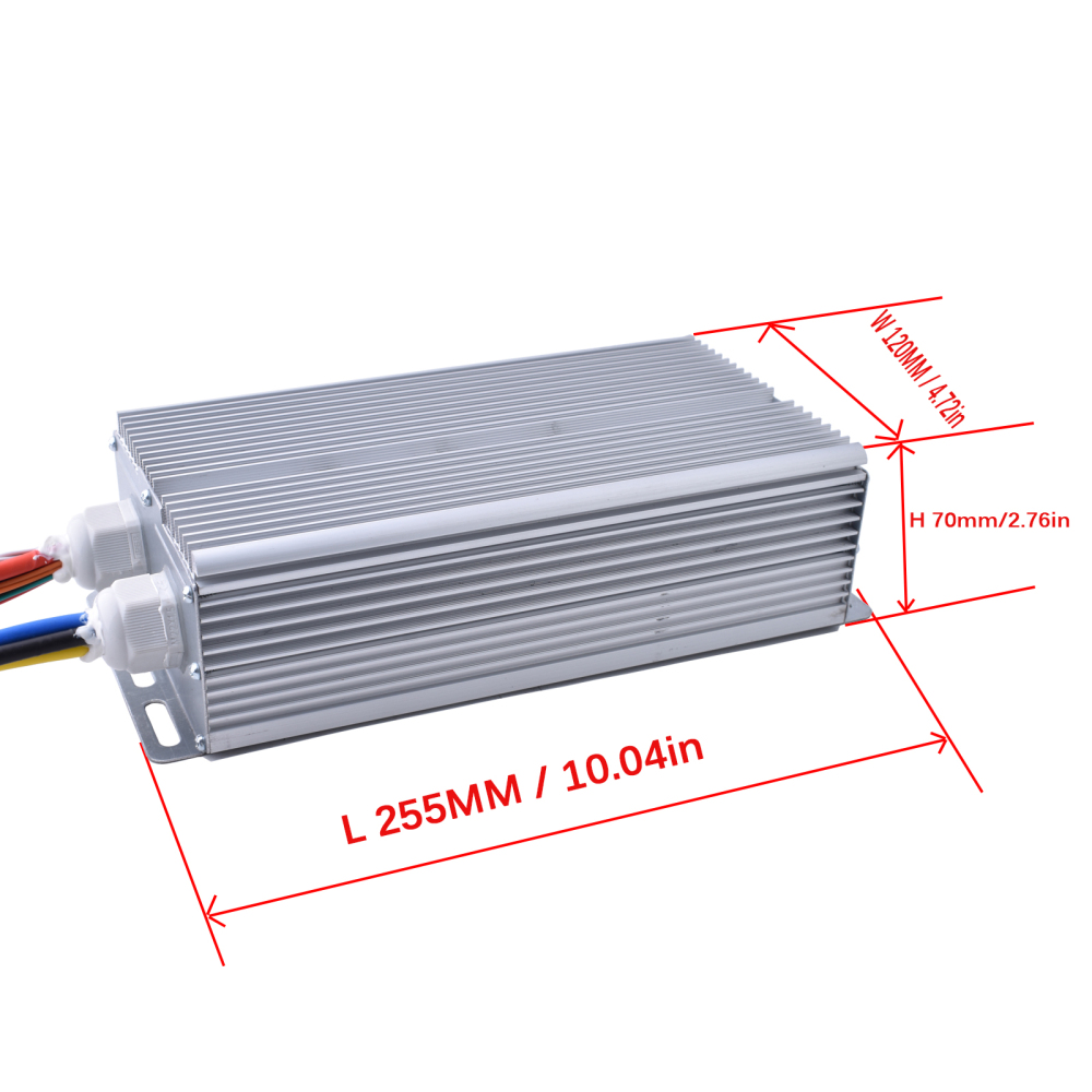 Kunray 24 Mosfet 48V-72V 2000W 3000W 45A 50A Electric Brushless Motor Controller Electric Scooter Accessories