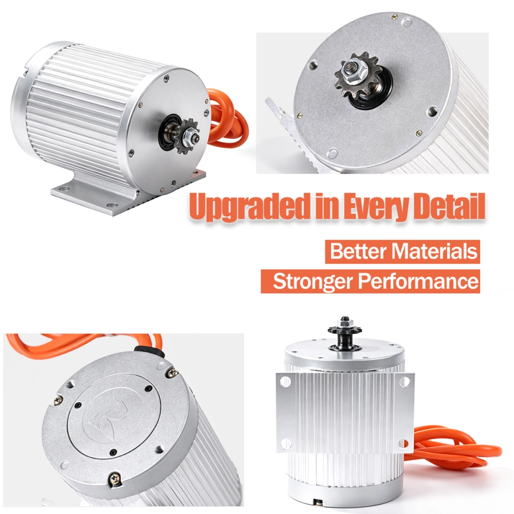 Kunray MY1030 brushless motor integrated cooling fins and housing detail