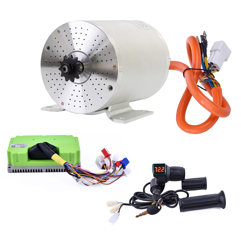 KUNRAY MY1020 48V 72V 3000W 2000W Brushless Motor with Temperature Sensor for Electeic Bike Scooter Go Karts Fardrive Controller
