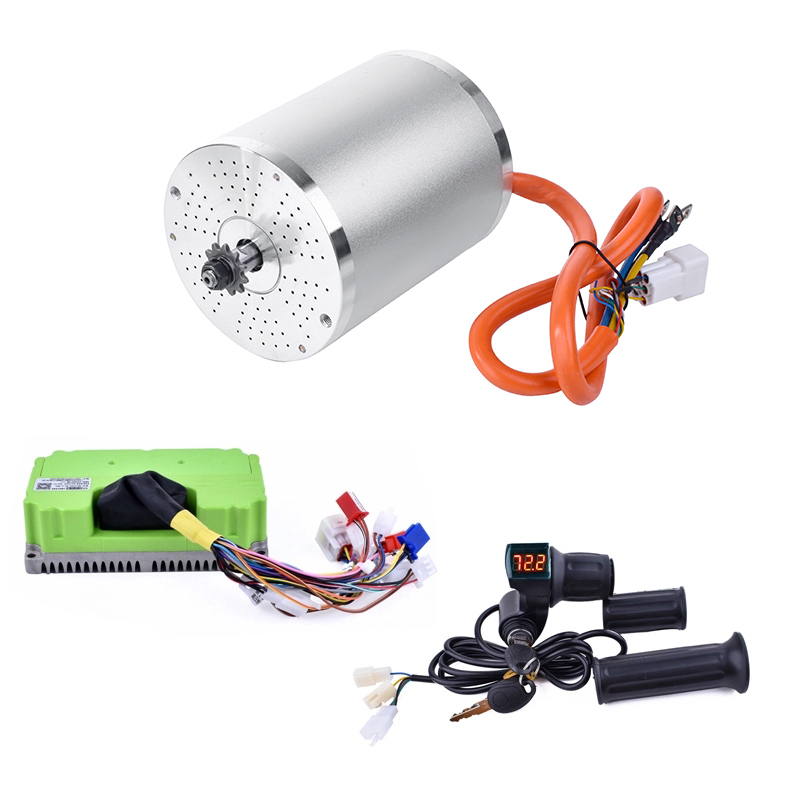 KUNRAY MY1020 48V 72V 3000W 2000W Brushless Motor with Temperature Sensor for Electeic Bike Scooter Go Karts Fardrive Controller