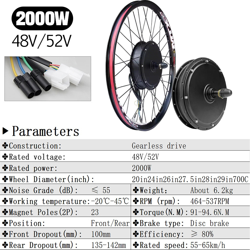 MTX 5000W E-Bike Conversion Kit 72V with TFT UKC1 NFC Display Brushelss Gearless Rear Wheel Hub Motor 2000W,3000W For Electric Bicycle