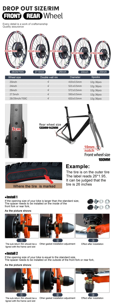 MTX 5000W E-Bike Conversion Kit 72V with TFT UKC1 NFC Display Brushelss Gearless Rear Wheel Hub Motor 2000W,3000W For Electric Bicycle