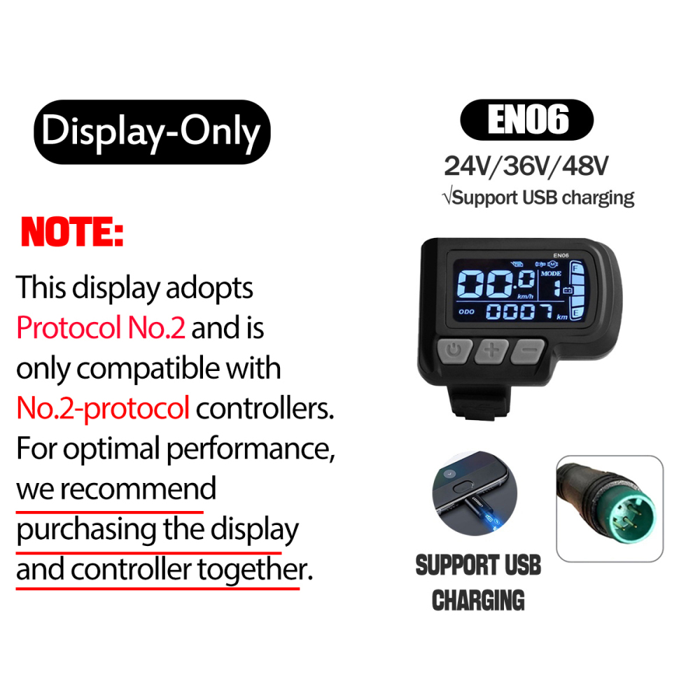 Ebike Conversion Parts 36V 48V 500W Ebike Controller 15A 22A with S966 NFC Display TFT UKC1 Display Waterproof Connector
