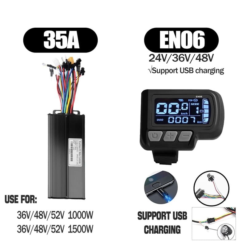 Ebike Sinawave Controller 36V/48V 17A/26A/30A with S966 NFC Display For 250W-1000W Electric Bicycle Conversion Parts E-scootor