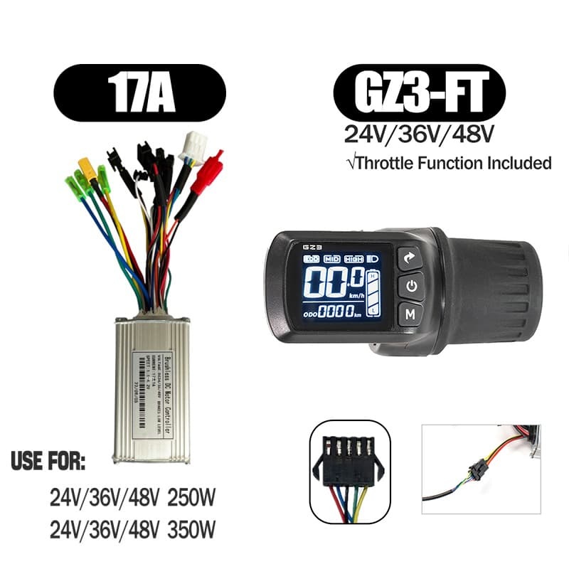 Ebike Sinawave Controller 36V/48V 17A/26A/30A with S966 NFC Display For 250W-1000W Electric Bicycle Conversion Parts E-scootor