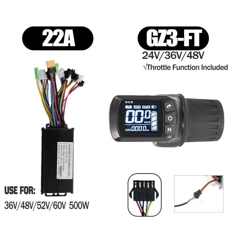 Ebike Sinawave Controller 36V/48V 17A/26A/30A with S966 NFC Display For 250W-1000W Electric Bicycle Conversion Parts E-scootor
