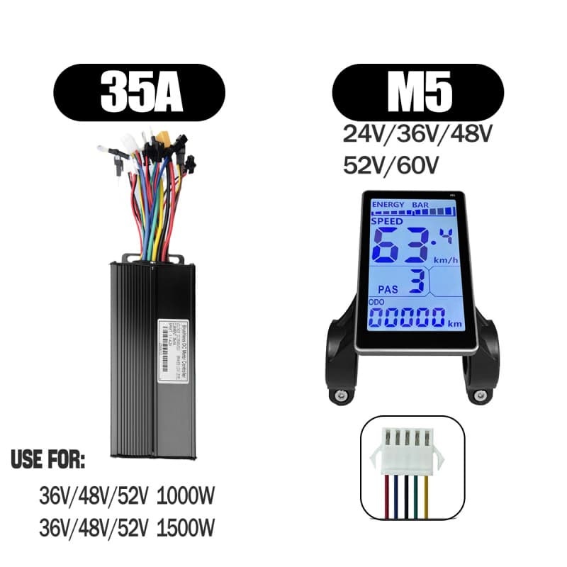 Ebike Sinawave Controller 36V/48V 17A/26A/30A with S966 NFC Display For 250W-1000W Electric Bicycle Conversion Parts E-scootor