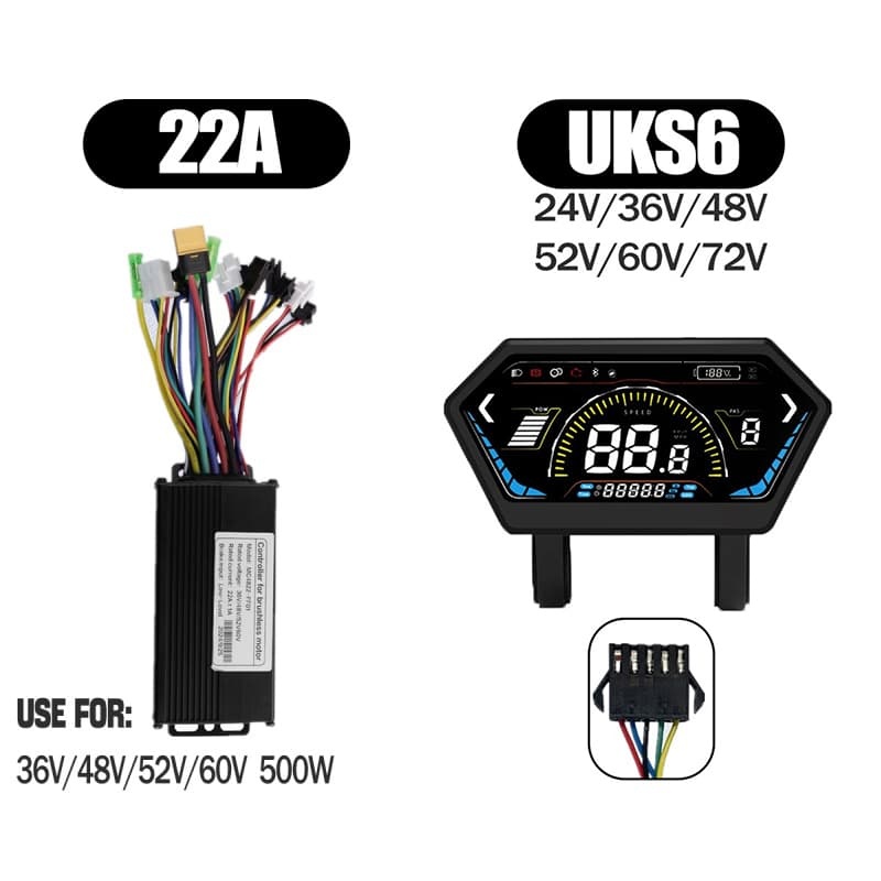 Ebike Sinawave Controller 36V/48V 17A/26A/30A with S966 NFC Display For 250W-1000W Electric Bicycle Conversion Parts E-scootor