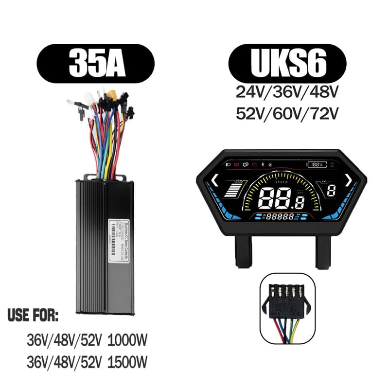 Ebike Sinawave Controller 36V/48V 17A/26A/30A with S966 NFC Display For 250W-1000W Electric Bicycle Conversion Parts E-scootor