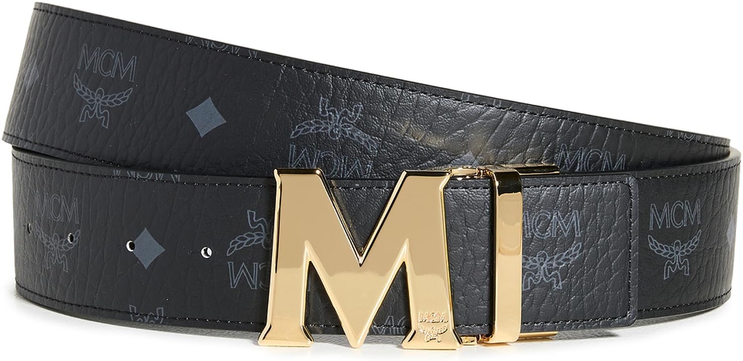 Mcm Men's Visetos Claus M Reversible Belt MXBAAVI03XC001 - Jomashop