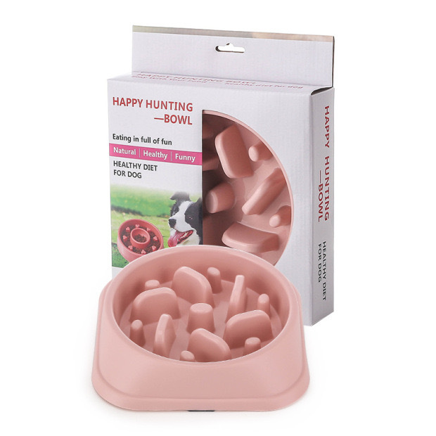 ITEM#33136  Slow Feeder Dog Bowls Puzzle Anti-Gulping Interactive Bloat Durable Preventing Choking Healthy Dogs Bowl