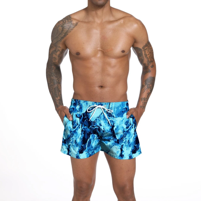 Popular Digital Printed Beachshorts Men Swimwear