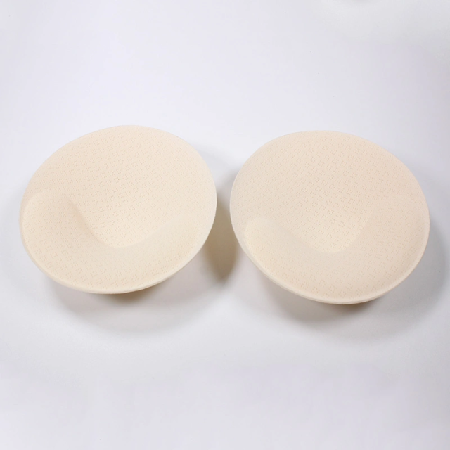 Wholesale Comfortable Detachable Latex Bra Inserts Bra Padding Insert Cup Sports Triangle Bra Cups