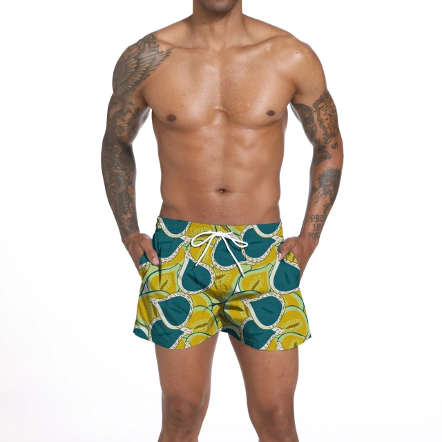 Popular Digital Printed Beachshorts Men Swimwear