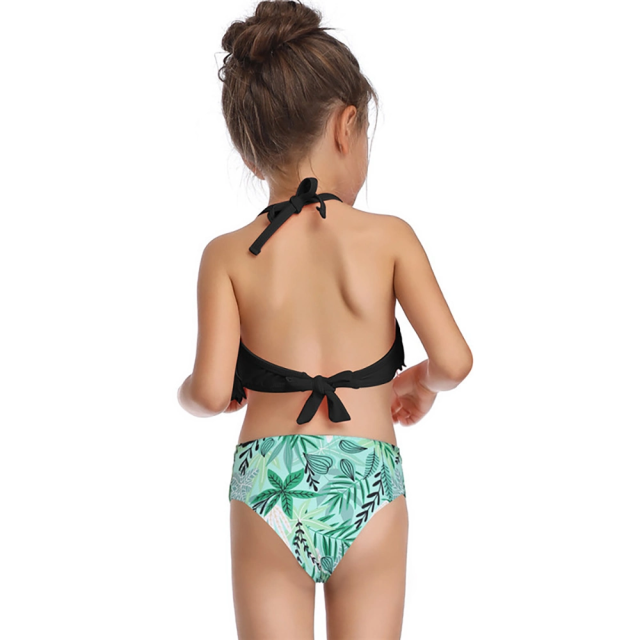 Children′ S Swimwear Little Girls Bikini Swimsuit Beach Wear Rashguard