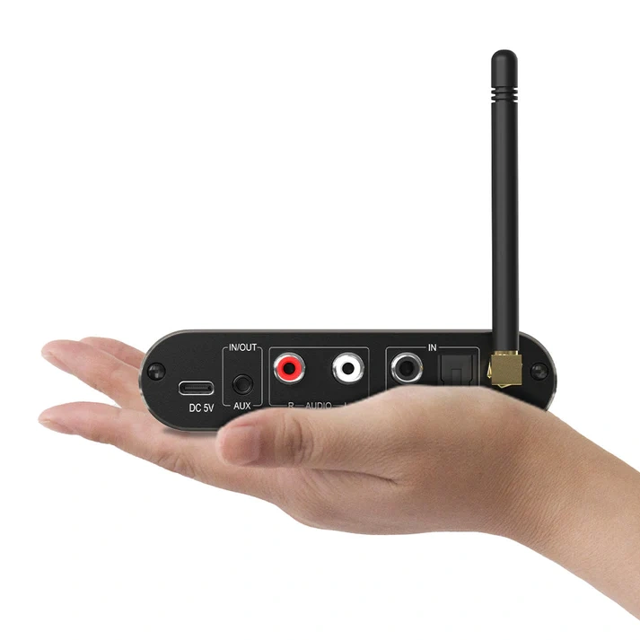 GTMEDIA 4-in-1 Bluetooth 5.1 Receiver Transmitter Low Latency Optical