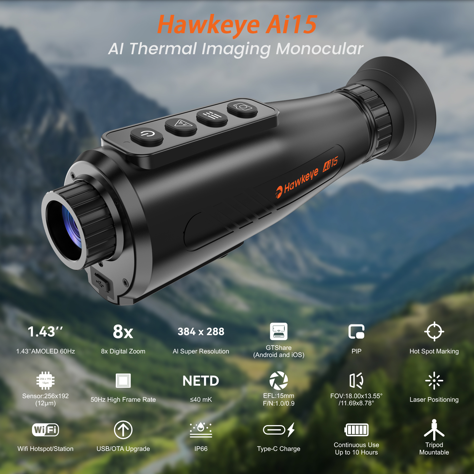 Hawkeye Ai15 Thermal Imaging