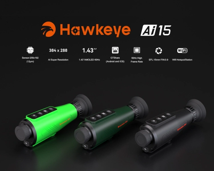Hawkeye Al 15 Super-Resolution thermal imaging