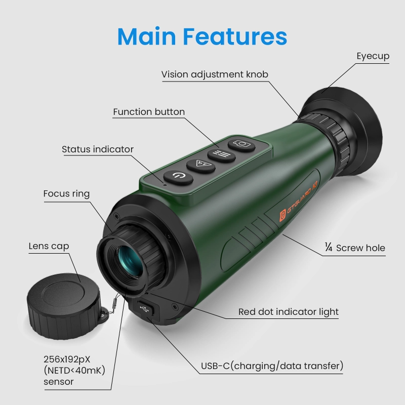 H3 Thermal Imaging Monocular – 384x288 Resolution with AI Super Resolution