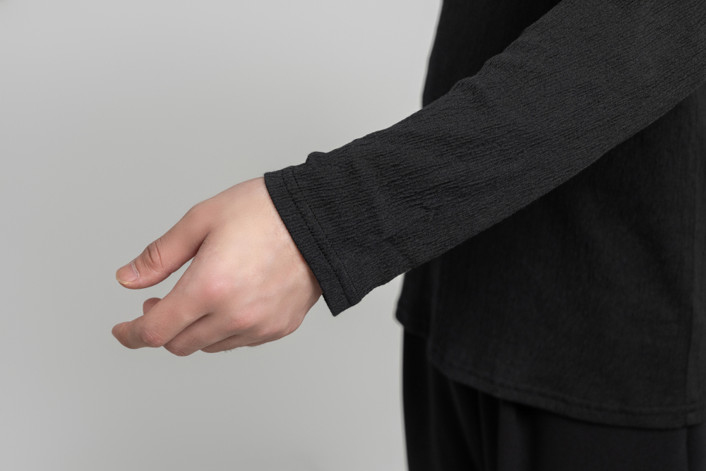 Men's Textured Top (Black)