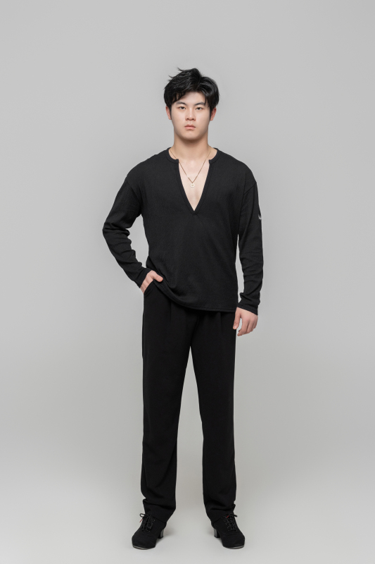 Men's Textured Top (Black)