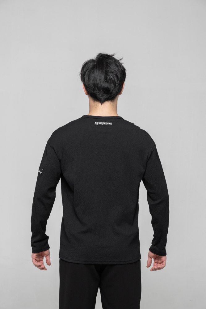 Men's Textured Top (Black)