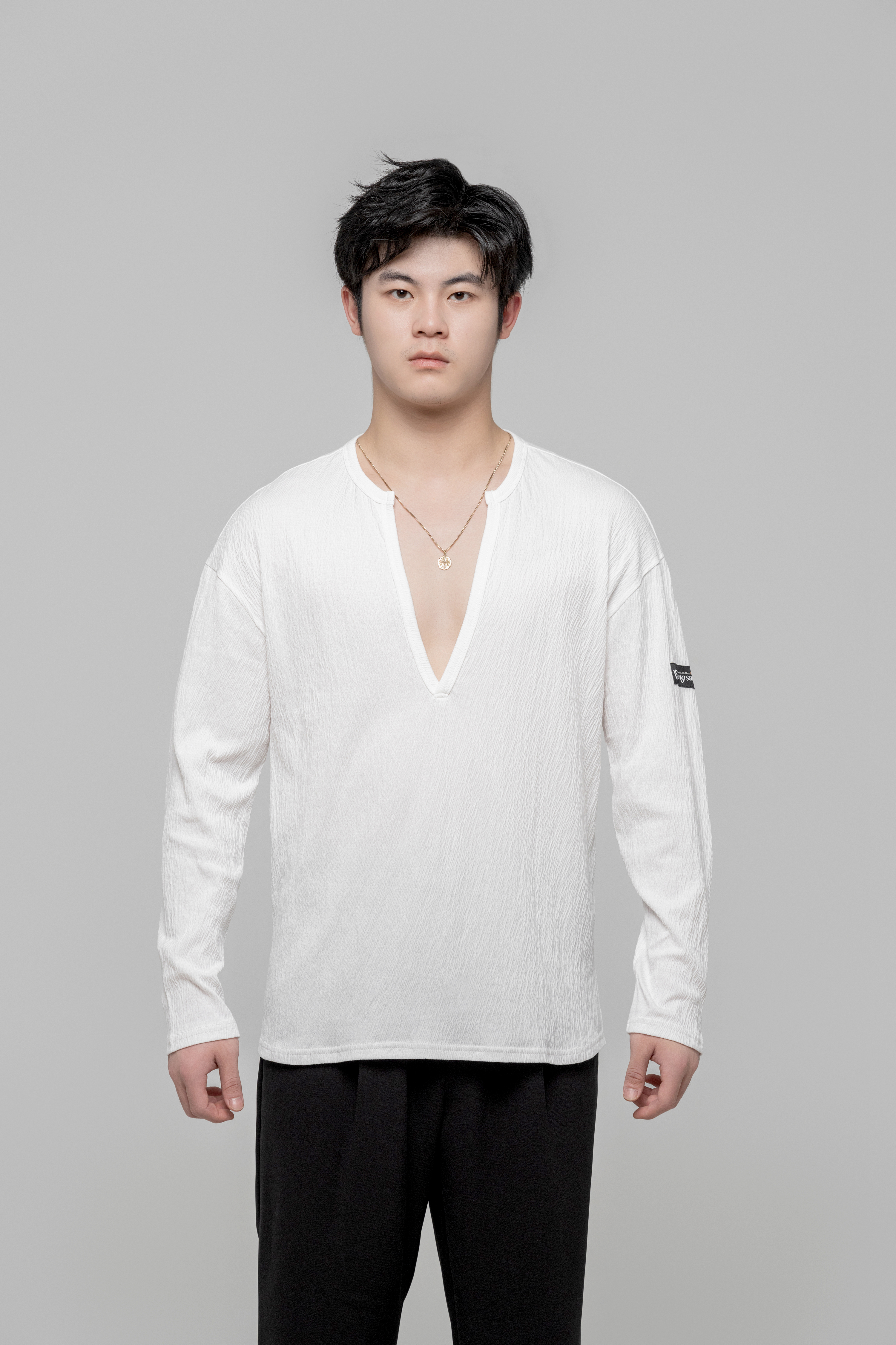 Men's Textured Top (White)