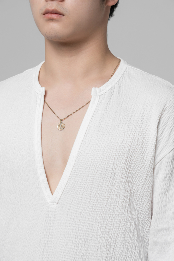 Men's Textured Top (White)